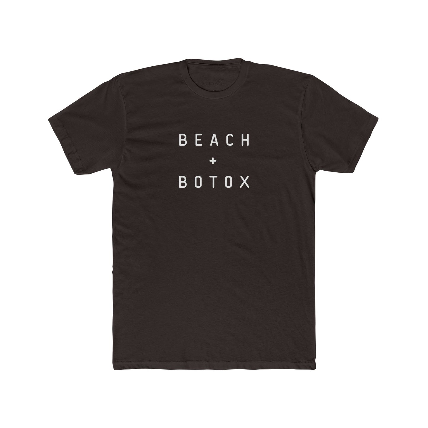 Beach + Botox Unisex Cotton Crew Tee - Casual Summer Shirt