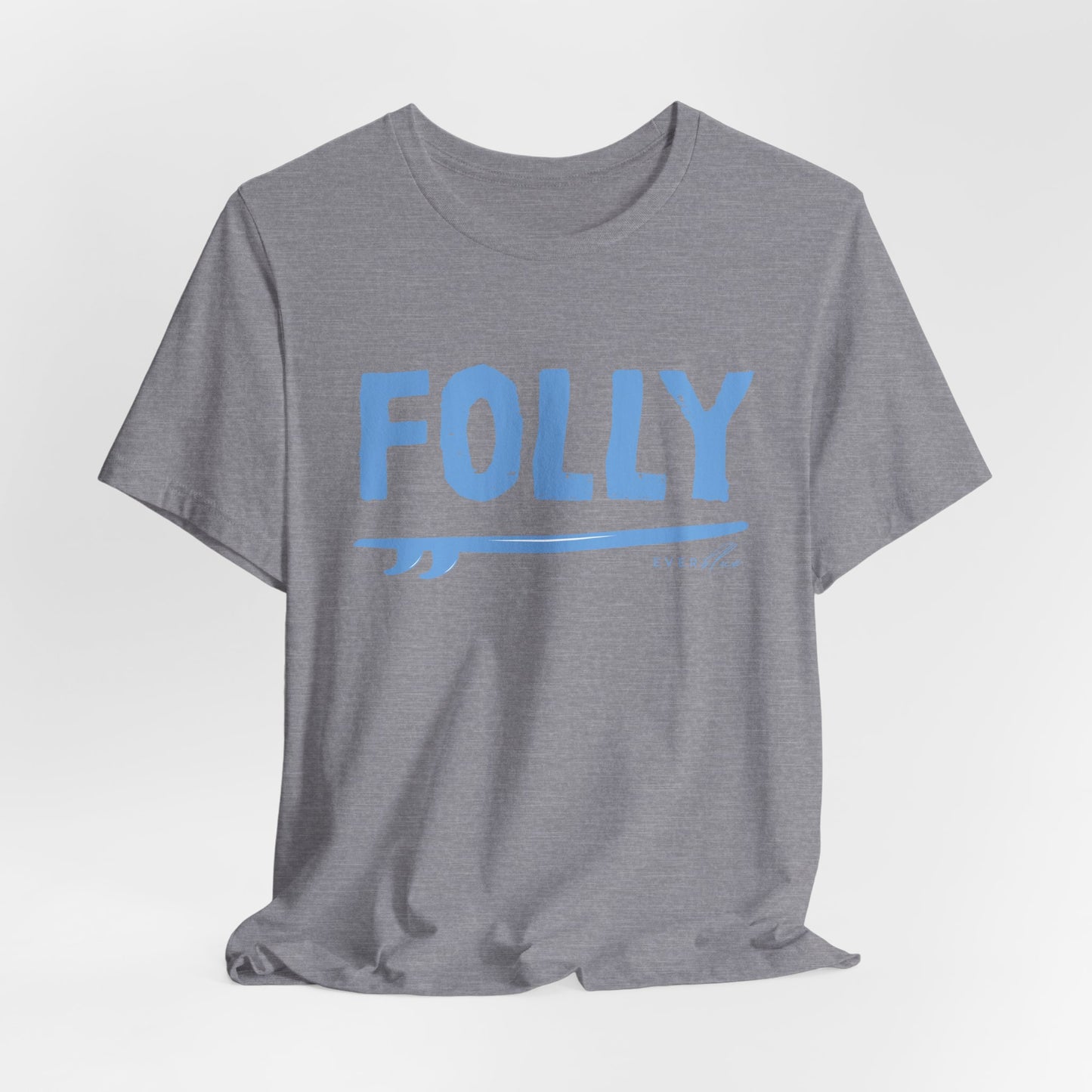 Folly Surf Graphic Tee — Coastal Blue Short Sleeve Shirt