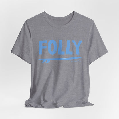 Folly Surf Graphic Tee — Coastal Blue Short Sleeve Shirt