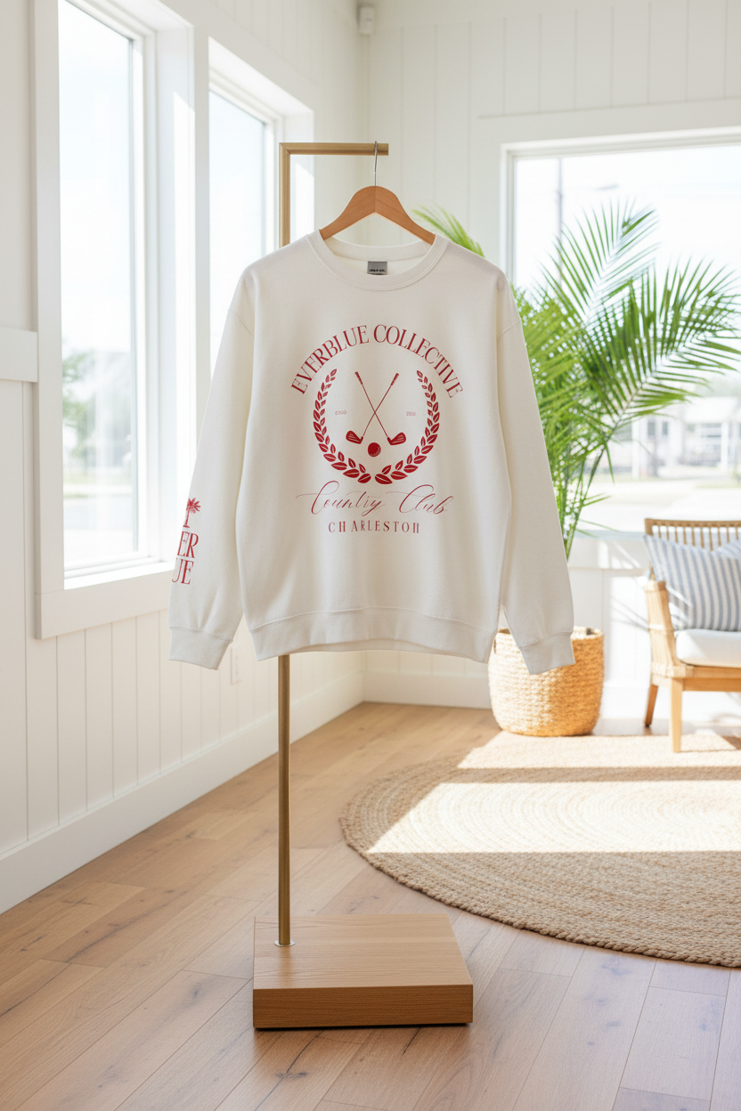 EverBlue Country Club Crewneck – Charleston Edition