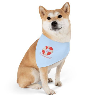 IOP “I’m on Pawtrol” Bandana – Everblue Coastal Pup Collection