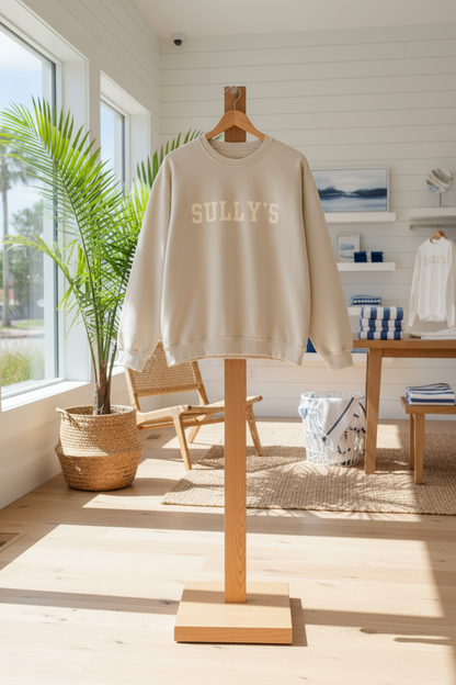 Coastal Collegiate Comfort: The Softstyle Sully's Crewneck