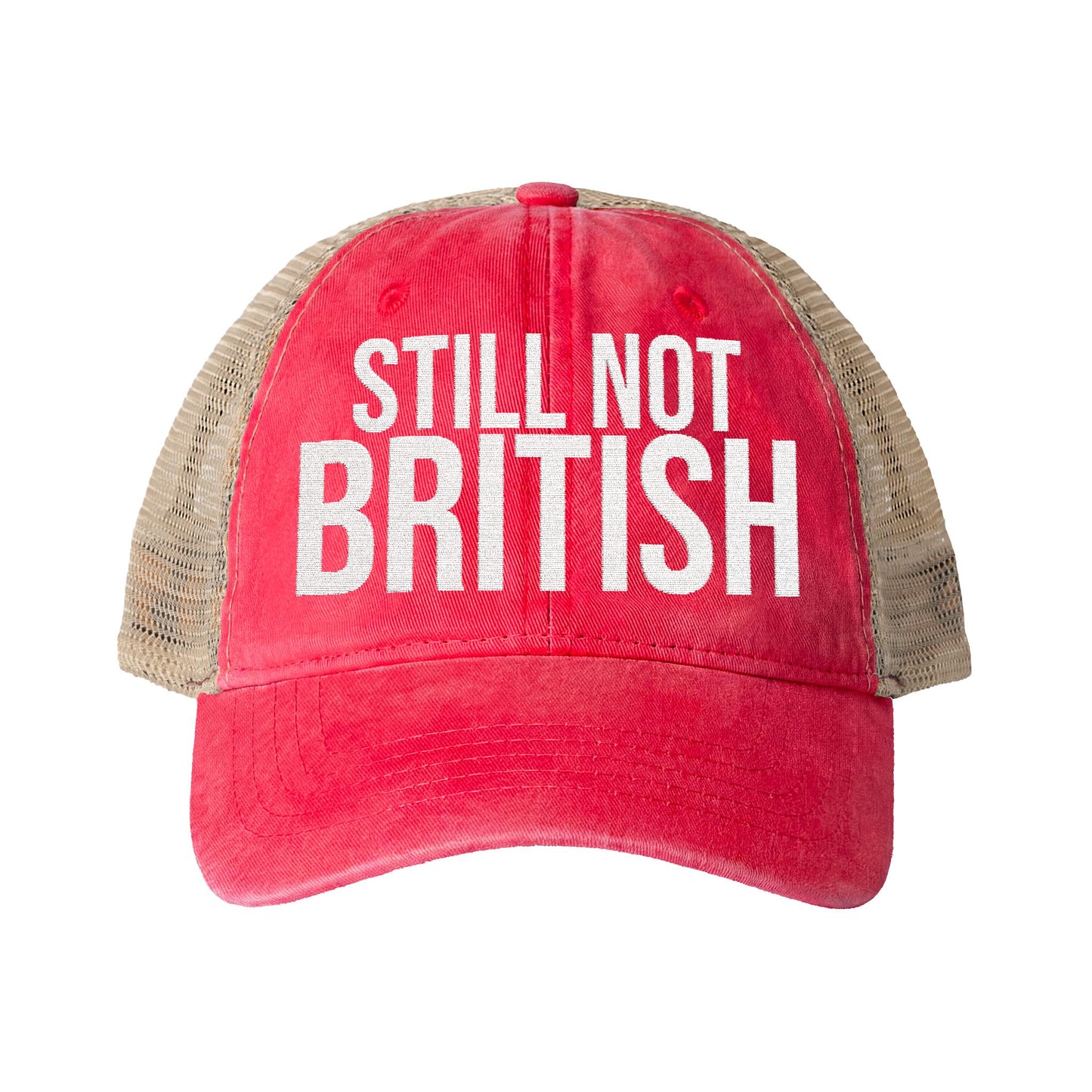Still Not British - Women's Washed Mesh-Back Cap