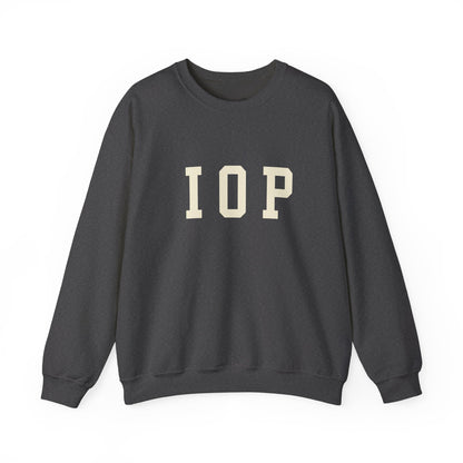 Coastal Collegiate Comfort: The Softstyle IOP Crewneck