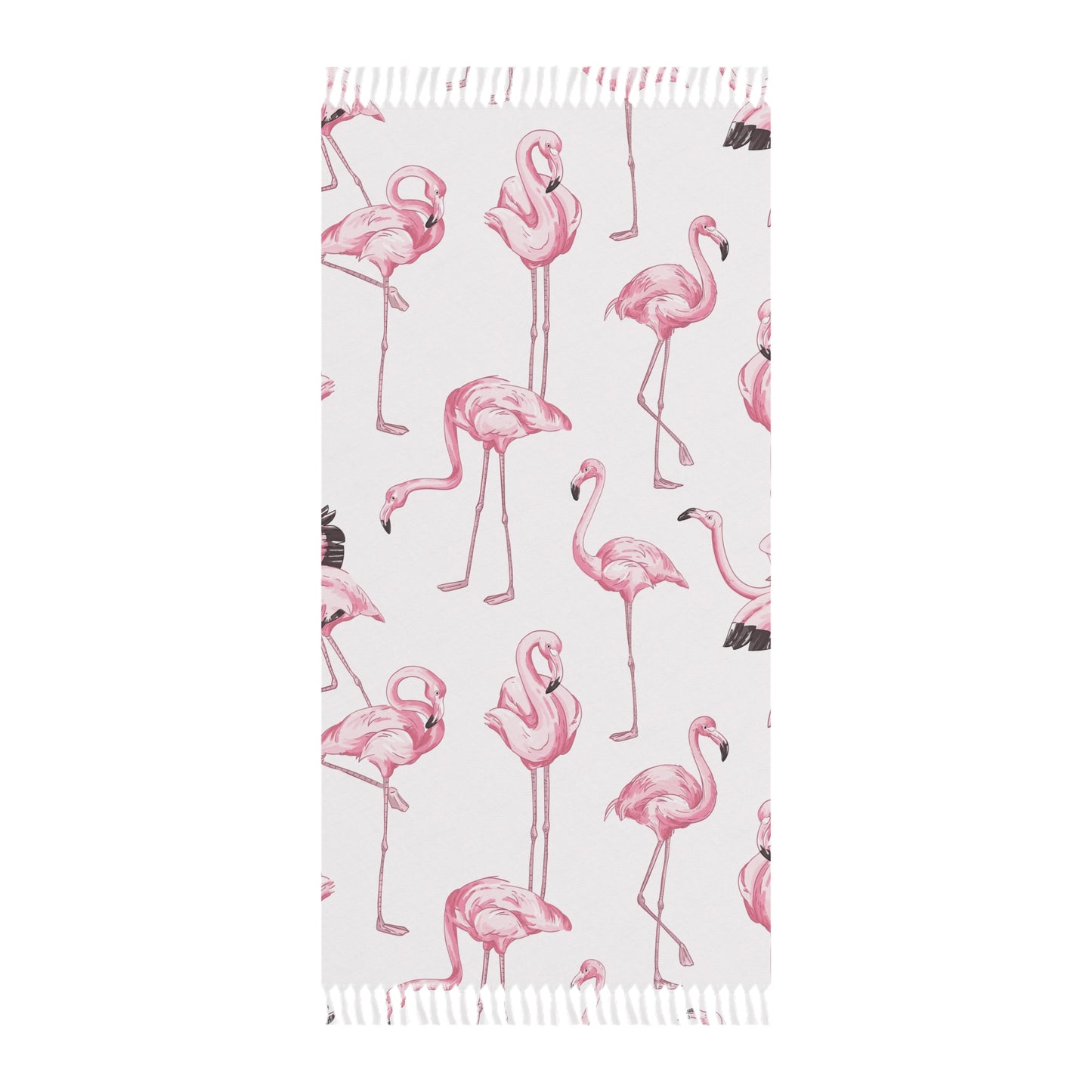 Boho Beach Boulder Cloth - Fab Flamingos Design