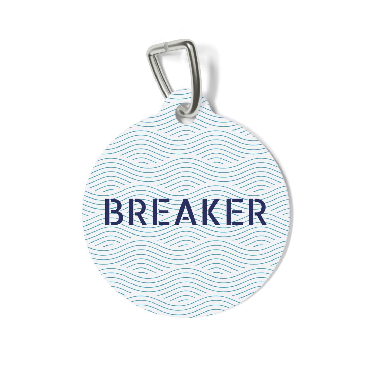 Coastal Wave Pet Tag – Personalized Pet ID