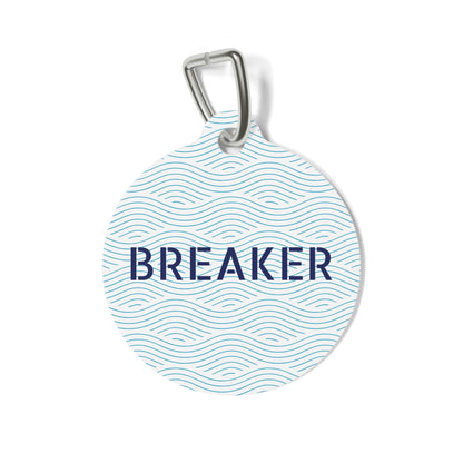 Coastal Wave Pet Tag – Personalized Pet ID