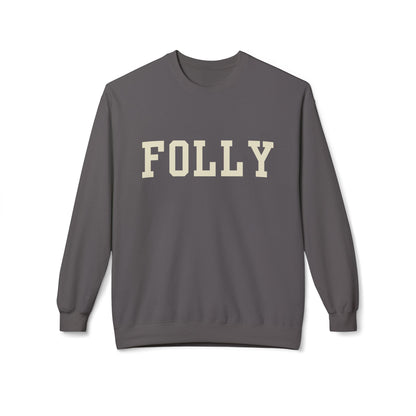 Coastal Collegiate Comfort: The Softstyle Folly Crewneck