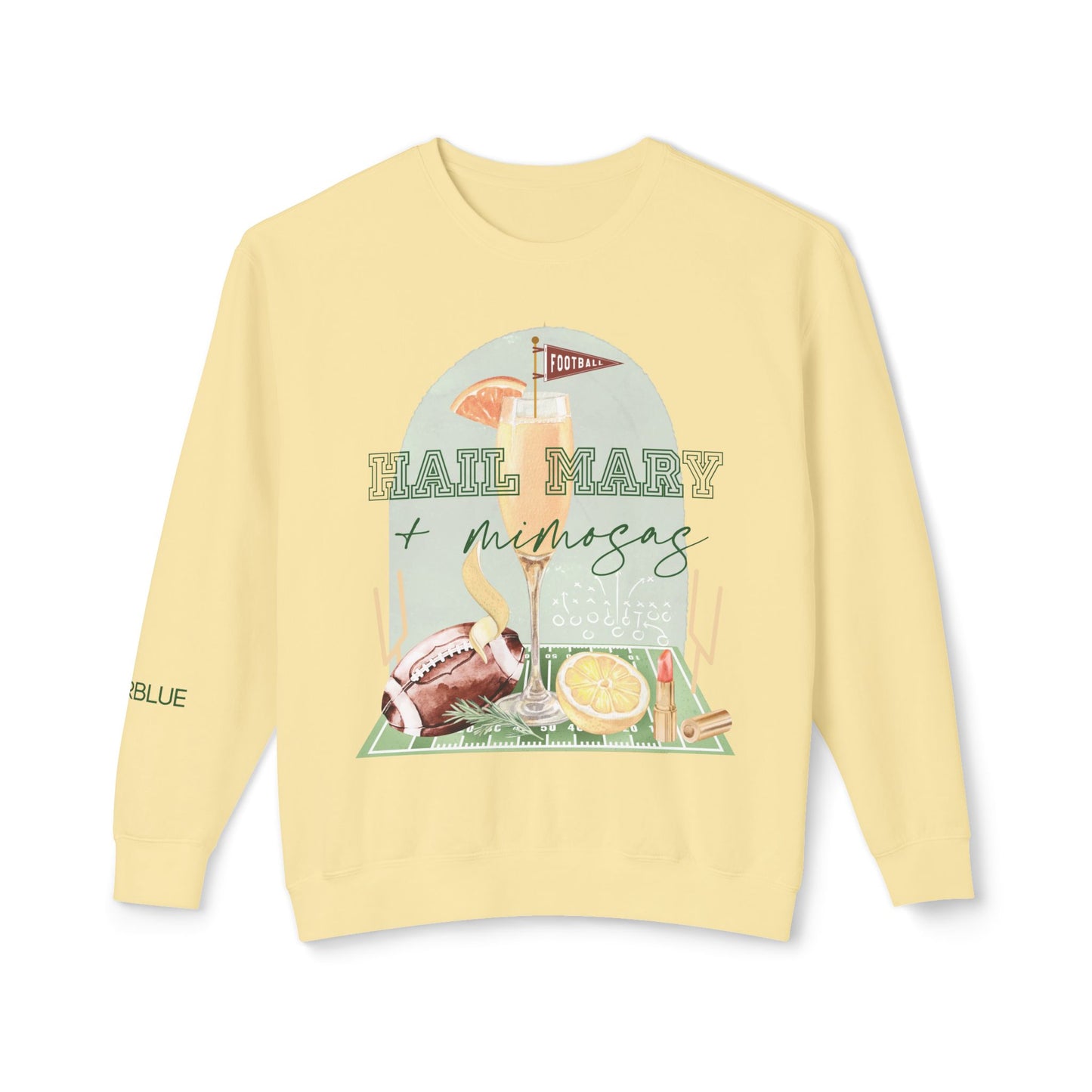 Hail Mary & Mimosas Crewneck – Cute Football Sweatshirt for Women – Sunday Funday Gameday Outfit