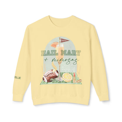 Hail Mary & Mimosas Crewneck – Cute Football Sweatshirt for Women – Sunday Funday Gameday Outfit
