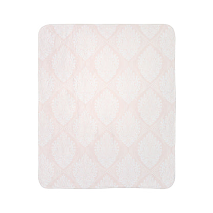 Rose Damask Blanket – Luxe Throw