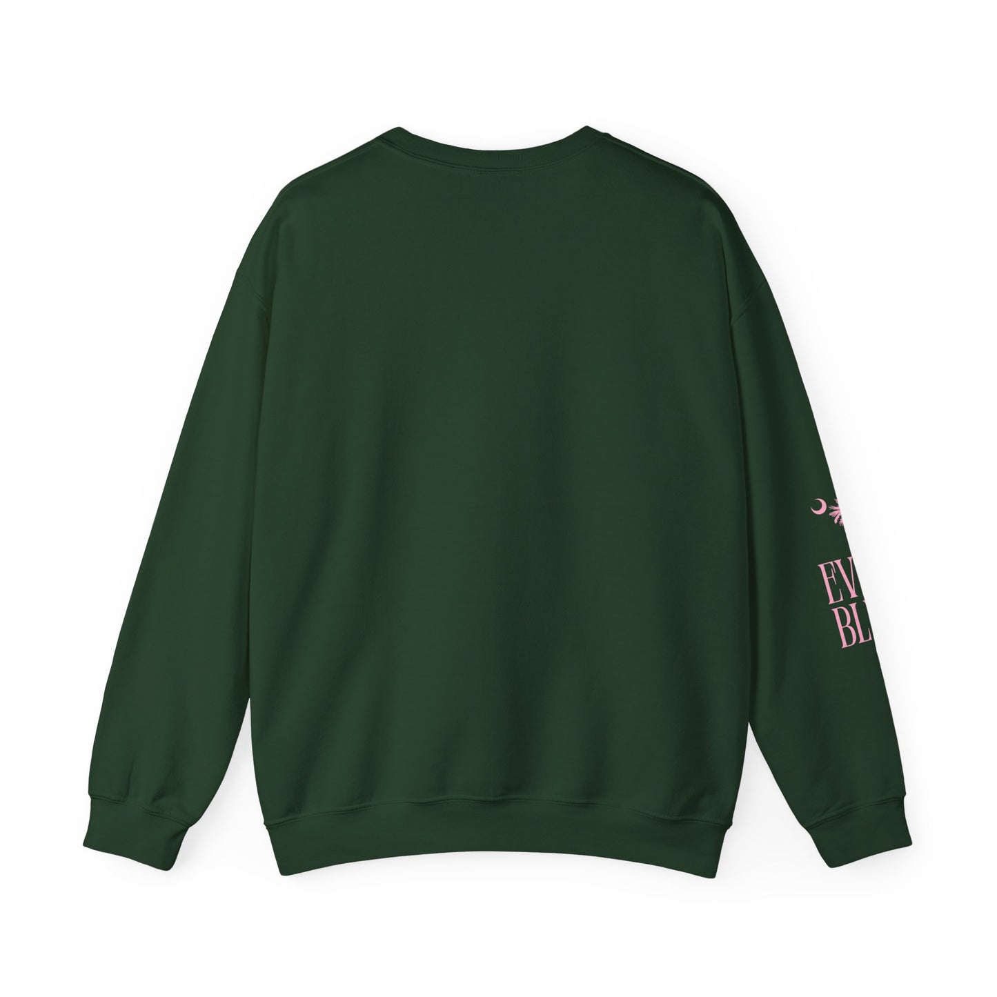 EverBlue Tennis Club Crewneck – Green with Pink Print