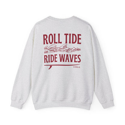 Roll Tide, Ride Waves Crewneck – University of Alabama Gameday Edition