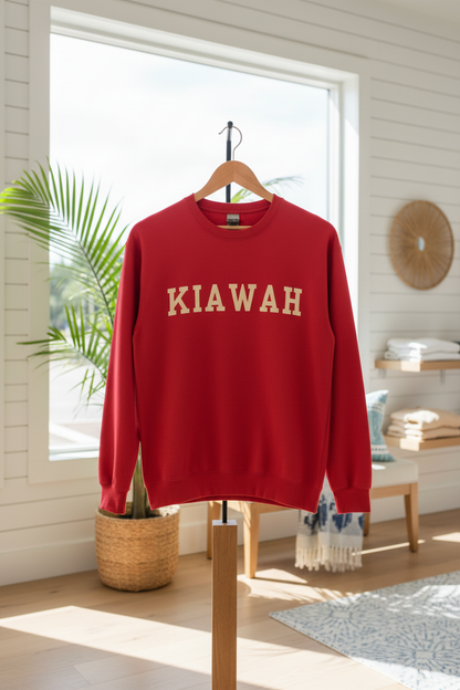 Coastal Collegiate Comfort: The Softstyle Kiawah Crewneck