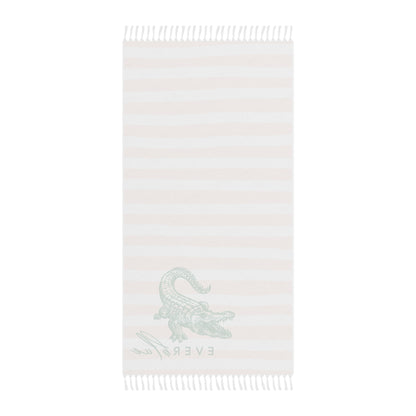 Boho Beach Boulder Cloth - Crocodile Design