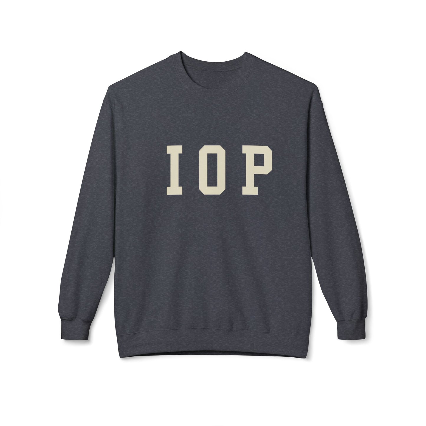 Coastal Collegiate Comfort: The Softstyle IOP Crewneck