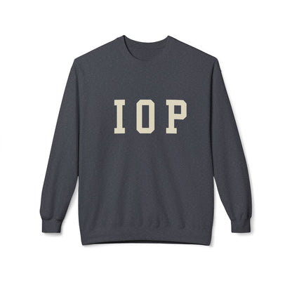 Coastal Collegiate Comfort: The Softstyle IOP Crewneck