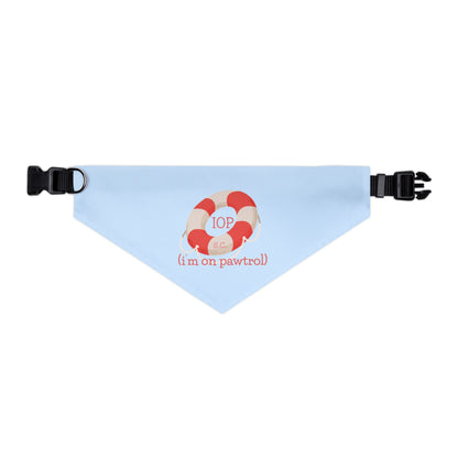 IOP “I’m on Pawtrol” Bandana – Everblue Coastal Pup Collection