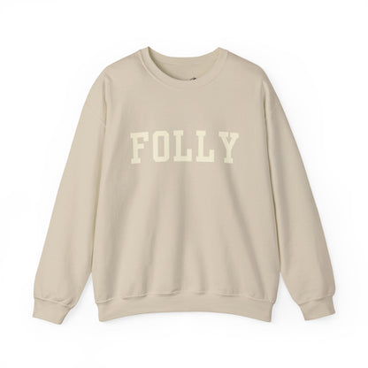 Coastal Collegiate Comfort: The Softstyle Folly Crewneck