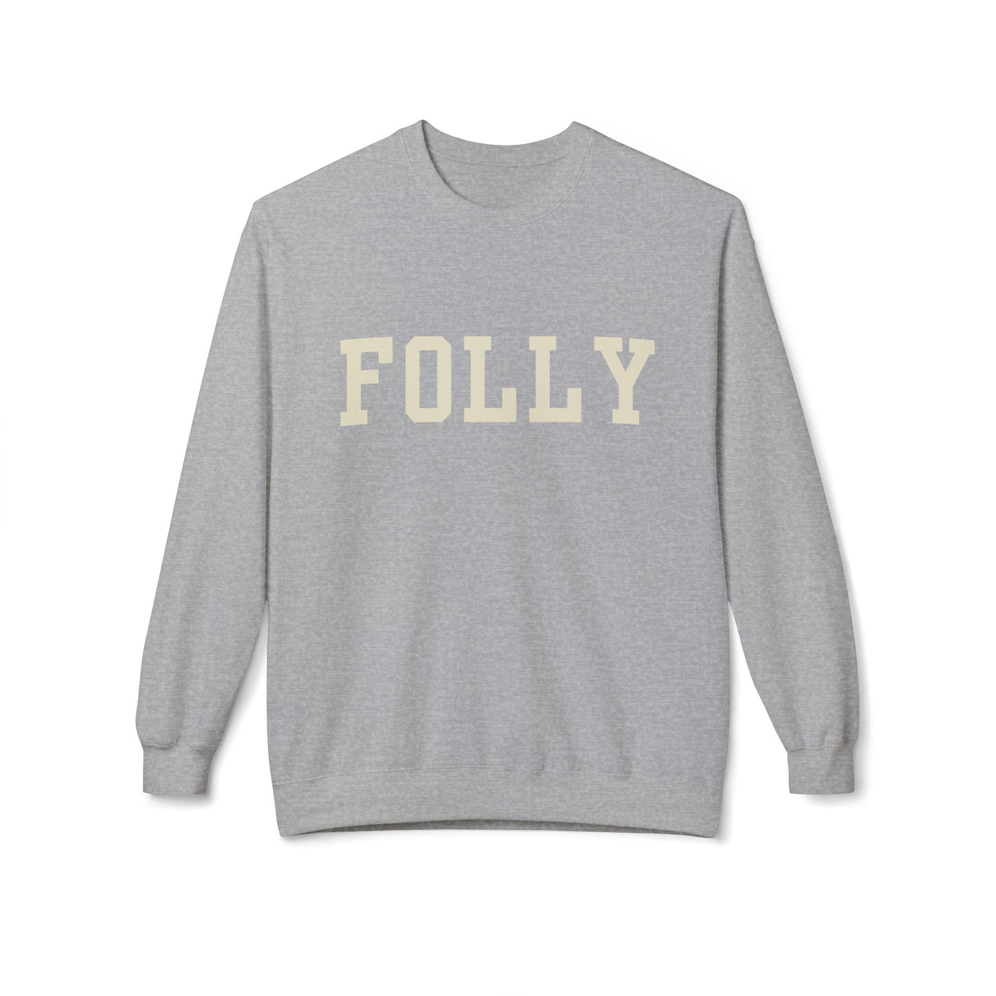 Coastal Collegiate Comfort: The Softstyle Folly Crewneck