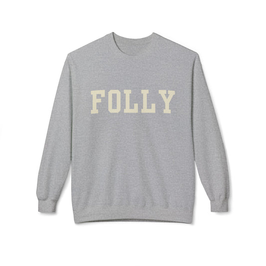 Coastal Collegiate Comfort: The Softstyle Folly Crewneck