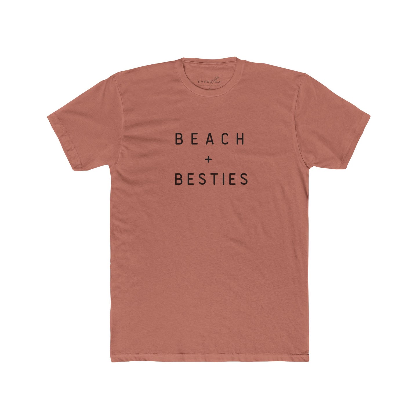 Beach + Besties Unisex Cotton Crew Tee - Casual Summer Shirt