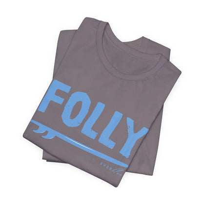 Folly Surf Graphic Tee — Coastal Blue Short Sleeve Shirt
