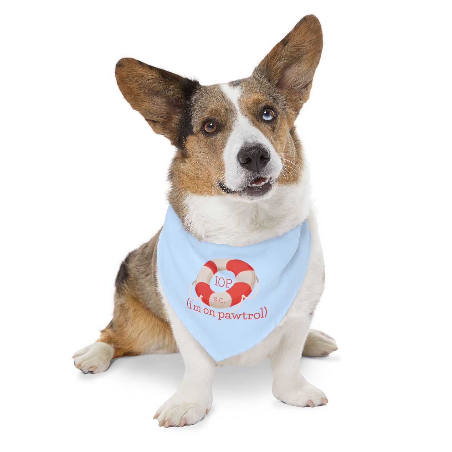 IOP “I’m on Pawtrol” Bandana – Everblue Coastal Pup Collection