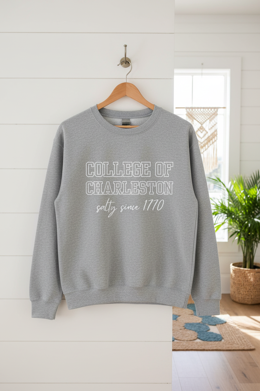 College of Charleston “Salty Since 1770” Sweatshirt – Coastal Collegiate Edition