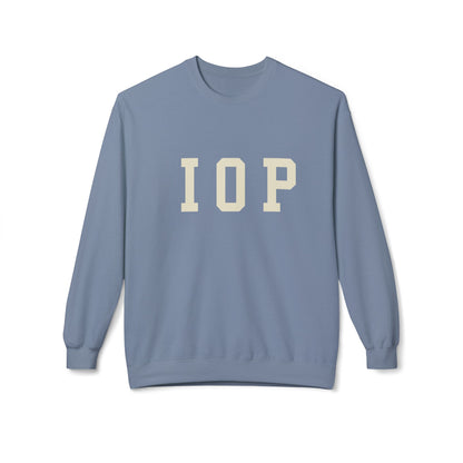 Coastal Collegiate Comfort: The Softstyle IOP Crewneck