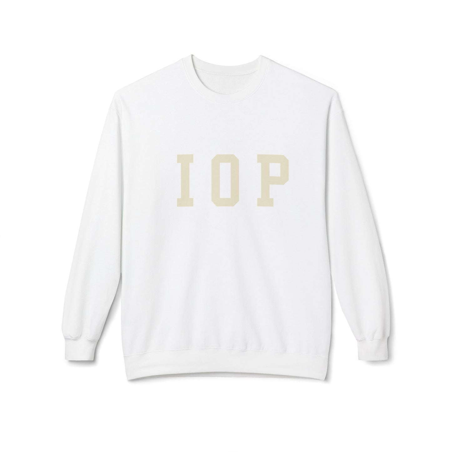 Coastal Collegiate Comfort: The Softstyle IOP Crewneck