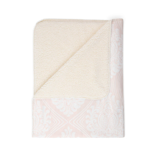 Rose Damask Blanket – Luxe Throw