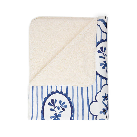 Watercolor Bloom Blanket – Luxe Throw