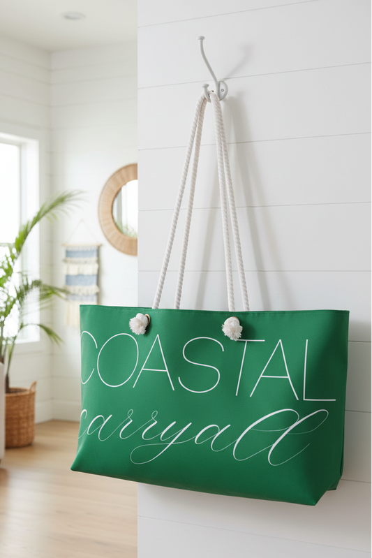 Coastal Carryall Weekender Bag - Perfect for Beach Trips & Getaways