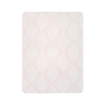 Rose Damask Blanket – Luxe Throw