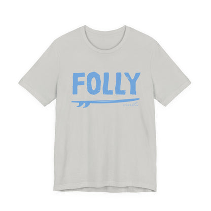 Folly Surf Graphic Tee — Coastal Blue Short Sleeve Shirt