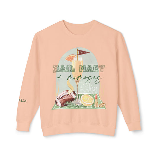 Hail Mary & Mimosas Crewneck – Cute Football Sweatshirt for Women – Sunday Funday Gameday Outfit