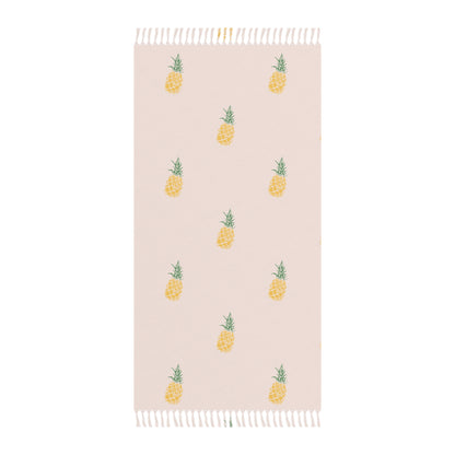 Boho Beach Boulder Cloth - Dainty Pineapple Design