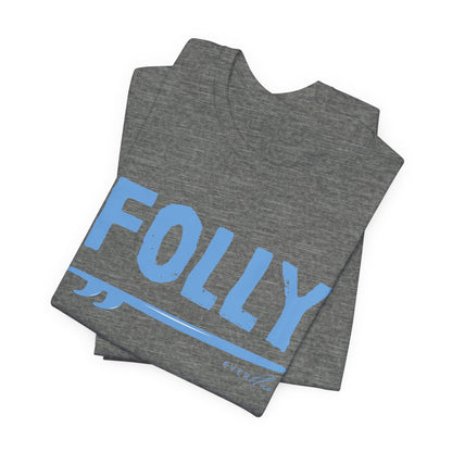 Folly Surf Graphic Tee — Coastal Blue Short Sleeve Shirt