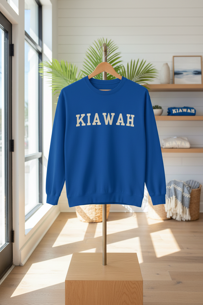 Coastal Collegiate Comfort: The Softstyle Kiawah Crewneck