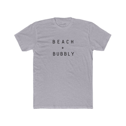 Beach + Bubbly Unisex Cotton Crew Tee - Casual Summer Shirt