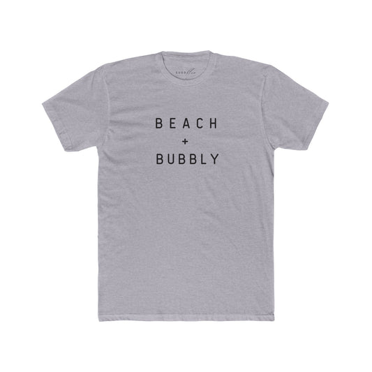 Beach + Bubbly Unisex Cotton Crew Tee - Casual Summer Shirt