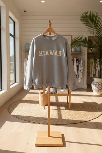 Coastal Collegiate Comfort: The Softstyle Kiawah Crewneck