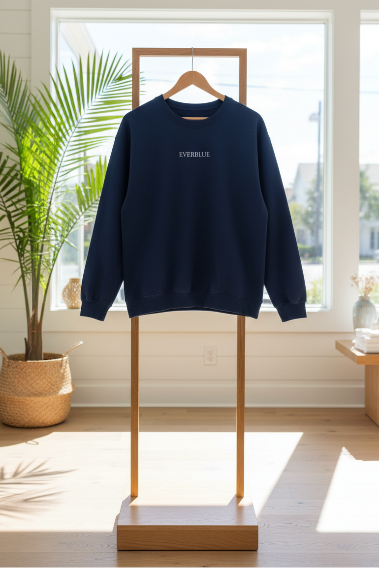 Embroidered 'Everblue' Sweatshirt