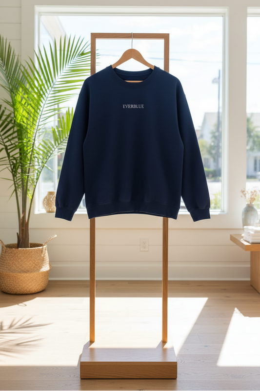 Embroidered 'Everblue' Sweatshirt