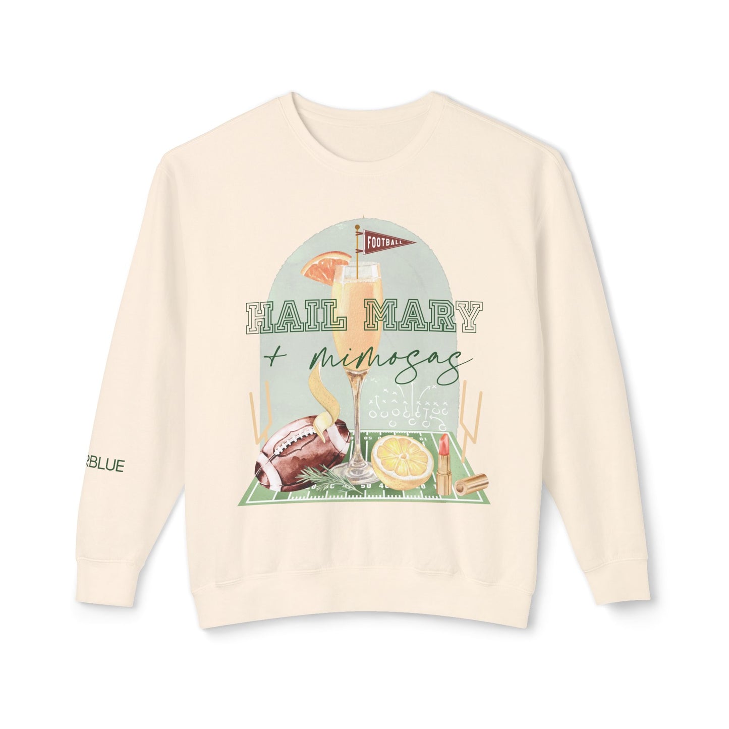 Hail Mary & Mimosas Crewneck – Cute Football Sweatshirt for Women – Sunday Funday Gameday Outfit