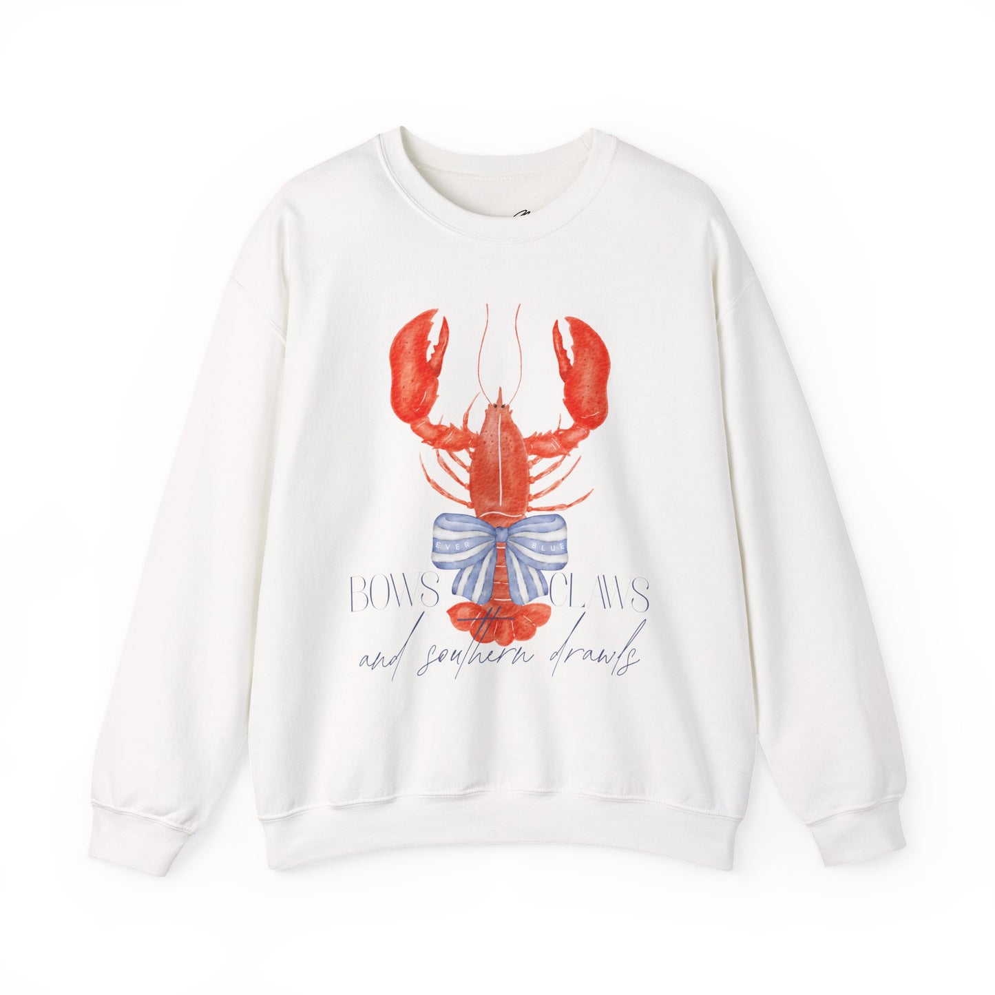 Lobster Love Crewneck Sweatshirt - Unisex Heavy Blend with Coastal Vibes