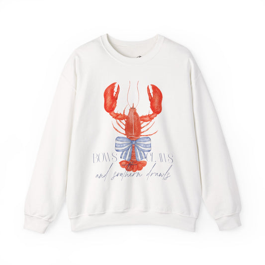 Lobster Love Crewneck Sweatshirt - Unisex Heavy Blend with Coastal Vibes