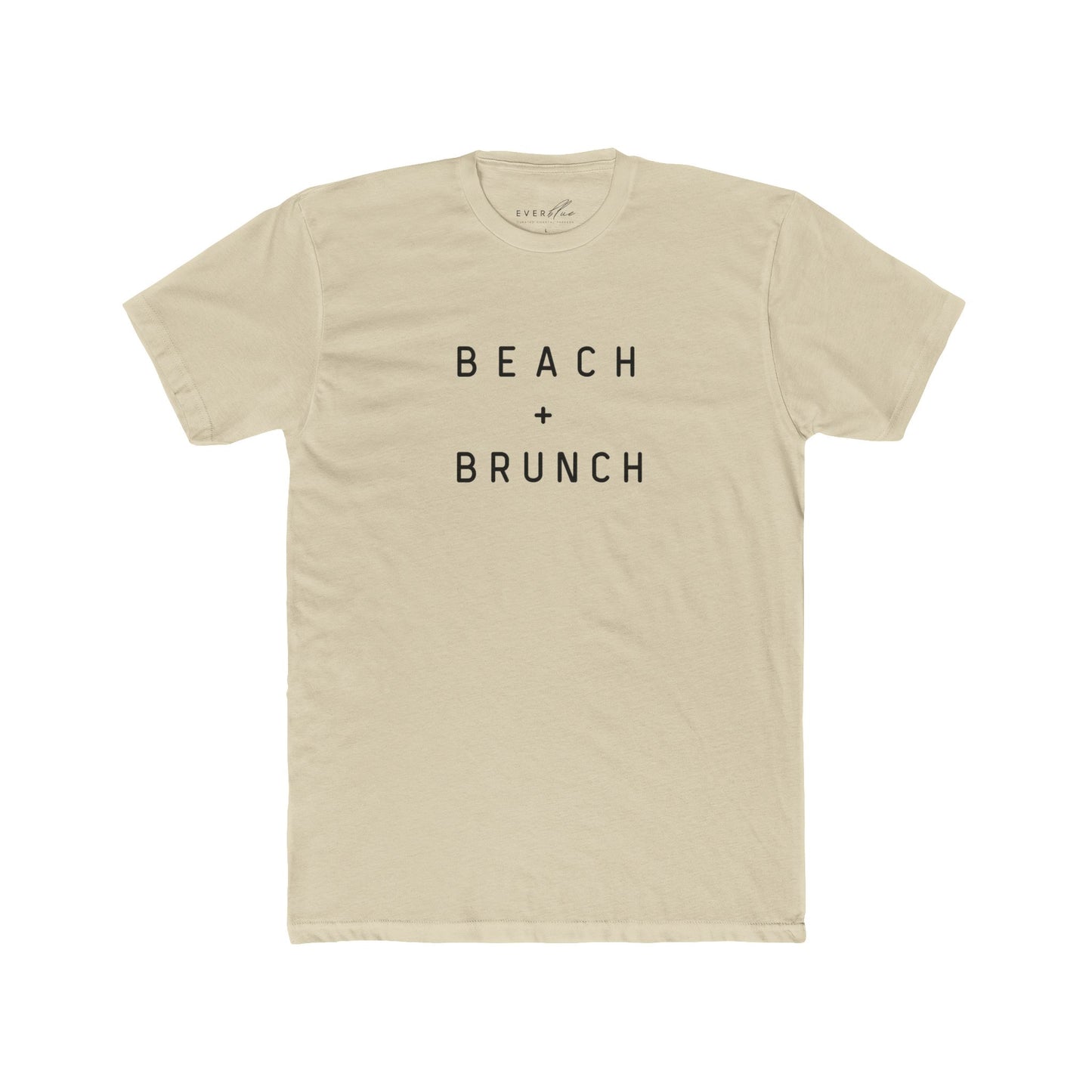 Beach + Brunch Unisex Cotton Crew Tee - Casual Summer Shirt