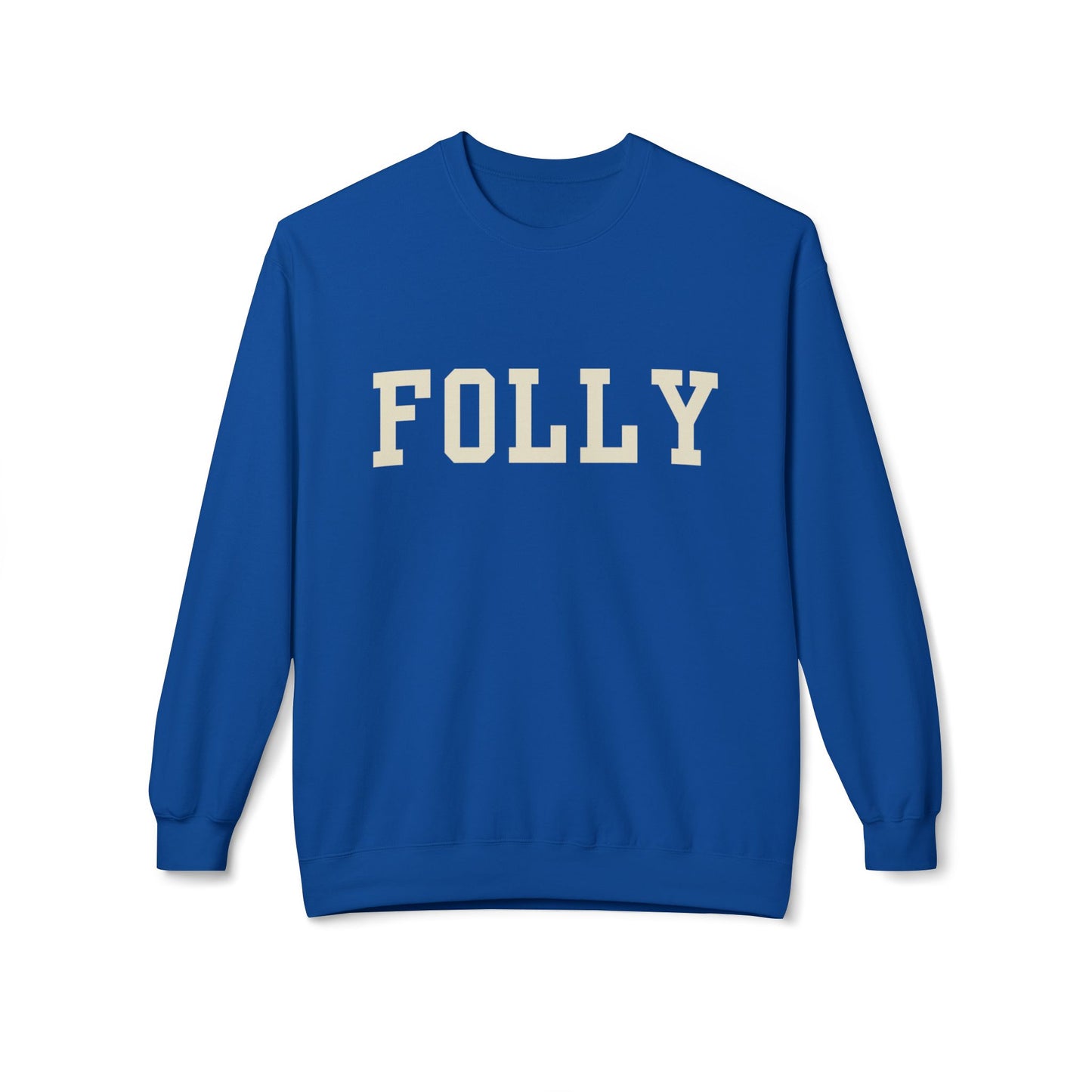 Coastal Collegiate Comfort: The Softstyle Folly Crewneck